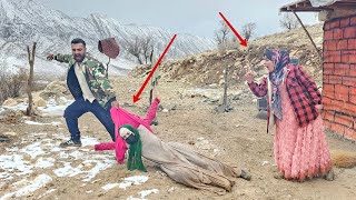 Dragging the evil first wife to court by her husband to gain her approval