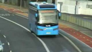 New Aircoach Tri- axle on test run