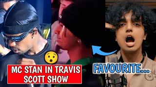 Mc Stan In Travis Scott Live Concert 🤯 !! Chaar Diwari On Mc Stan ||