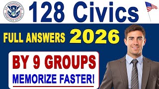 USCIS New 128 Civics Questions And Answers Official 2026 Version | US Citizenship Interview 2026