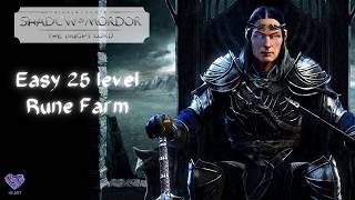 Middle-earth: Shadow of Mordor (Bright Lord DLC) - Easy 25 level Rune Farm