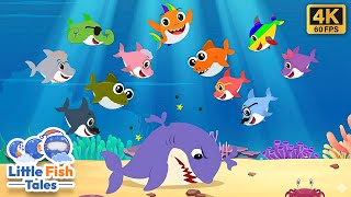 10 Little Sharks | Nursery Rhyme | Little Fish Tales | #fish #babyshark