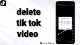 How To delete a video on tik tok