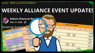 Weekly Alliance Event Updates, And Kinda Suspicious Of Essentia Transition!