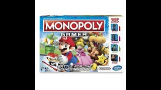 Mario Gamer Monopoly "Plays Thru" GreyElephant Gaming