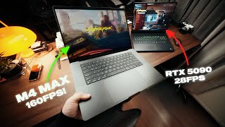Why the M4 Max MacBook Pro is a better gaming laptop than an RTX 5090 Laptop!