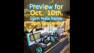 Friday's Official Video Preview for Oct. 10 - YouTube Live Online Auction, 1pm