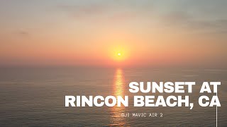 Sunset at Rincon Beach- DJI Mavic Air 2