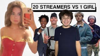 I HOSTED 20 STREAMERS VS 1 GIRL