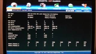 GIGABYTE F2A85X-UP4 3DBIOS & BIOS Preview