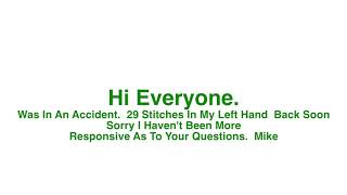 I Was In An Accident.  I'll Be Back Soon