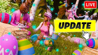 🔴LIVE - NEW HUGE FORTNITE EASTER UPDATE! | UNLOCKING ALL FREE REAWARDS + Getting GOOD AGAIN!