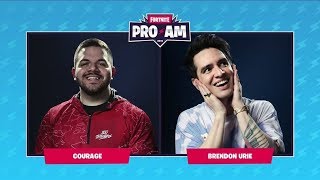 Brendon Urie and CourageJD at the Celebrity PRO AM
