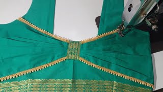 blouse back neck design | back neck blouse cutting and stitching