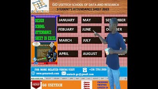 A MUST-WATCH: HOW TO DESIGN STUDENT OR EMPLOY'S DAILY ATTENDANCE SHEET IN EXCEL 2023 @gousetech