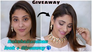 Rakshabandhan Get ready makeup + Huge Giveaway