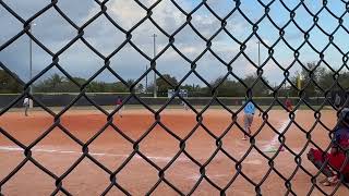 Andrew Santamaria With A Hit & RBI For The 12U South Florida Contenders 