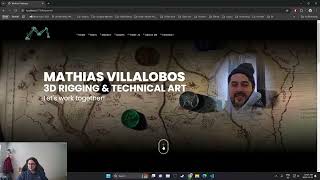 Technical Art Live 4 - Building my Online Portfolio - HTML, CSS, JS in VS Code