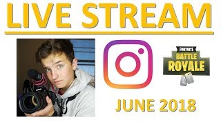 YegsTv Livestream on Instragram (JUNE 2018) (Livestream) (FORNITE DANCING?)