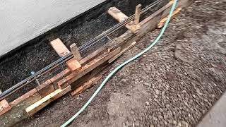 Veterans concrete,....pre storm drainage @ foundation waterproofing