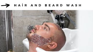 HAIR AND BEARD WASHING AFTER HAIR TRANSPLANTATION