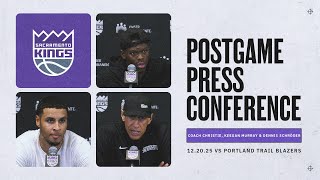 Coach Christie, Keegan Murray & Dennis Schröder | Post Game Interviews 12.20.25