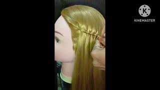 A beautiful hairstyle with open hair #youtubevideo#viral