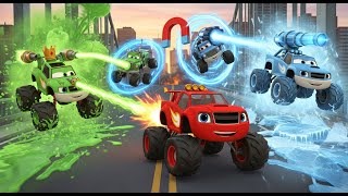 Blaze vs. The ULTIMATE Villain Team-Up! | The Trio of Trouble | Blaze and the Monster Machines