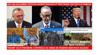 3/3/The US officially accuses Rwanda and the RDF; Trump wants to take control of Rubaya - follow