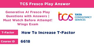 TCS Generative AI E1 Course ID 6618 | All MCQ Quiz Questions & Answers 🔥 | Pass in First Attempt