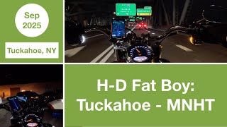 H-D Fat Boy: Driving from Tuckahoe to Midtown Manhattan | NYC | USA