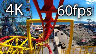 Phoenix testing front seat on-ride 4K POV @60fps Deno's Wonder Wheel Amusement Park