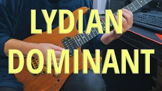 Lydian Dominant Box4, presentation and application (Legato + Alternate picking)