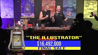 Over 16 million dollar #pokémon illustrator card  live with @KenGoldin @loganpaulvlogs unreal!!!!￼