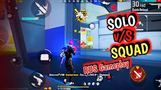 Grandmaster Lobby Solo Vs Squad Rush Gameplay||  Garena Free Fire 🔥🔥||