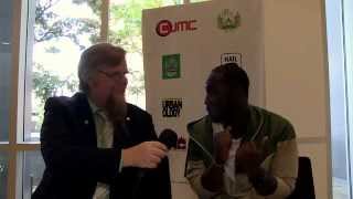 JD Era at Canadian Urban Music Conference chatting with Reginald Argue