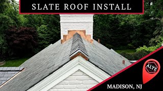 Slate Roofing Company NJ  Vermont Slate Roof - Madison NJ Morris County NJ