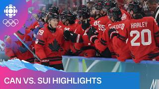Canada vs. Switzerland men's hockey prelim highlights from Day 7 of Milano Cortino 2026