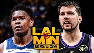 Los Angeles Lakers vs Minnesota Timberwolves Full Game Highlights | Mar 10, 2026 | FreeDawkins
