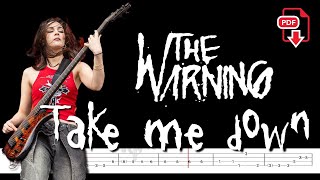 The Warning - Take Me Down (🔴Bass Tabs | Notation) @Chamis Bass #chamisbass #thewarningrockband