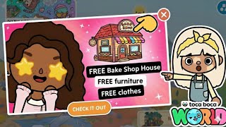 NEW UPDATE! NEW UNLOCK BAKE SHOP HOUSE TOCA LIFE WORLD! FREE HOUSE TOCA BOCA 