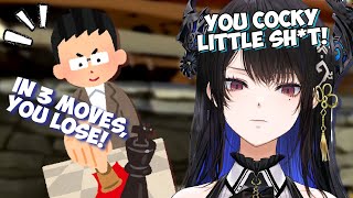 Nerissa hates chess cos she was bullied hard in 3 moves!