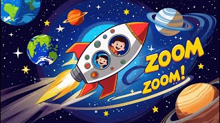 Zoom Zoom Zoom | Space Songs for Kids | Learn Planets & Fun Rhymes #SpaceSongs