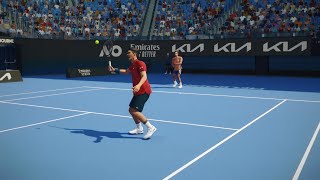 TopSpin 2K25 - Andy Murray/Roger Federer vs Andre Agassi/Pete Sampras - Aus Open - PS5 Gameplay