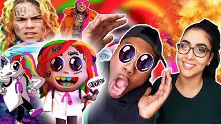 6IX9INE - STOOPID ft. Bobby Shmurda (Official Music Video) | REACTION  🌈| CHIEF KEEF & EBRO DISS 😳
