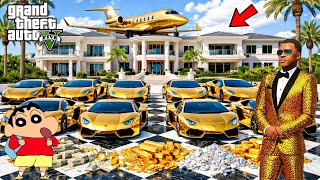 Franklin Or Shinchan Touch Anything Become Diamond Gold in GTA 5 | Ai Gamerz