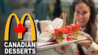 American Tries NEW Desserts at McDonald’s in Canada