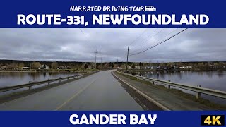 🚗 NL-331 | Gander Bay, Newfoundland 🌲🌊 4K Drive