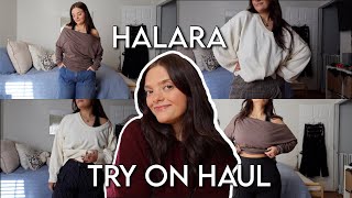 halara try-on haul | workwear & activewear!
