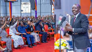 President Ruto gives 8000000(8million) to Bishop Ben and pays for his church land in cheque